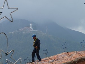 Hoher Arbeitsplatz auf dem Montserrate